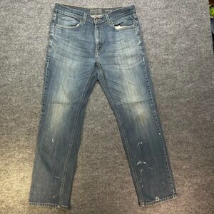 Levi Strauss Signature Athletic Jeans Men's‎ Blue Denim Stretch 34X30 - Flaws